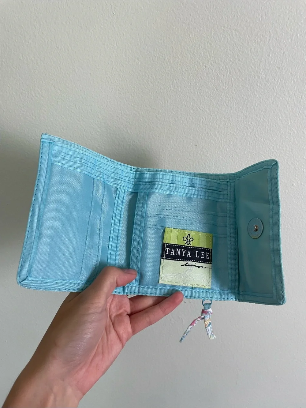 Blue Paisley Quilted Wallet